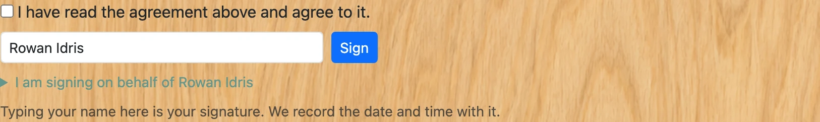 Screenshot of step 7: How to sign your consignment agreement