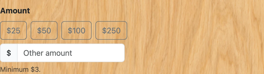 Screenshot of step 2: How to donate