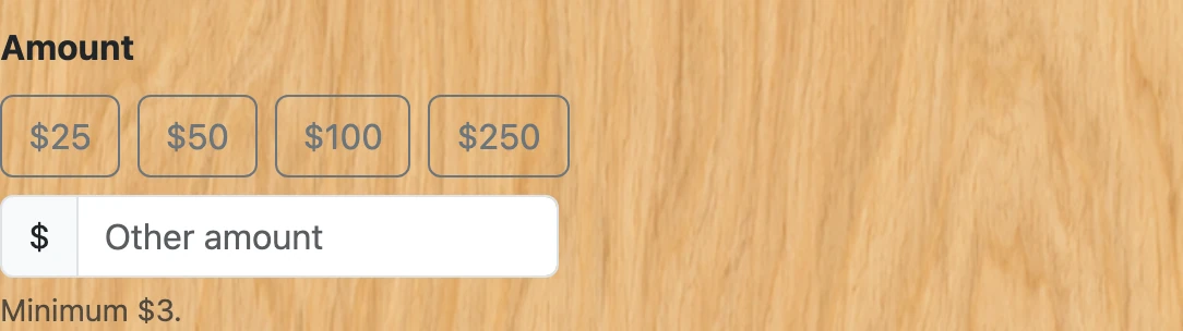 Screenshot of step 2: How to donate