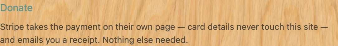 Screenshot of step 3: How to donate