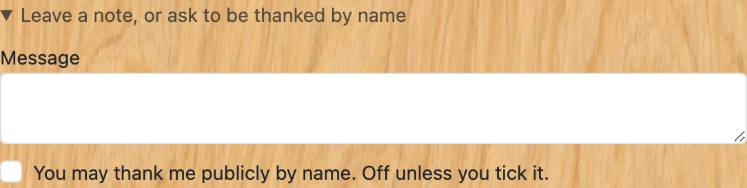 Screenshot of step 4: How to donate