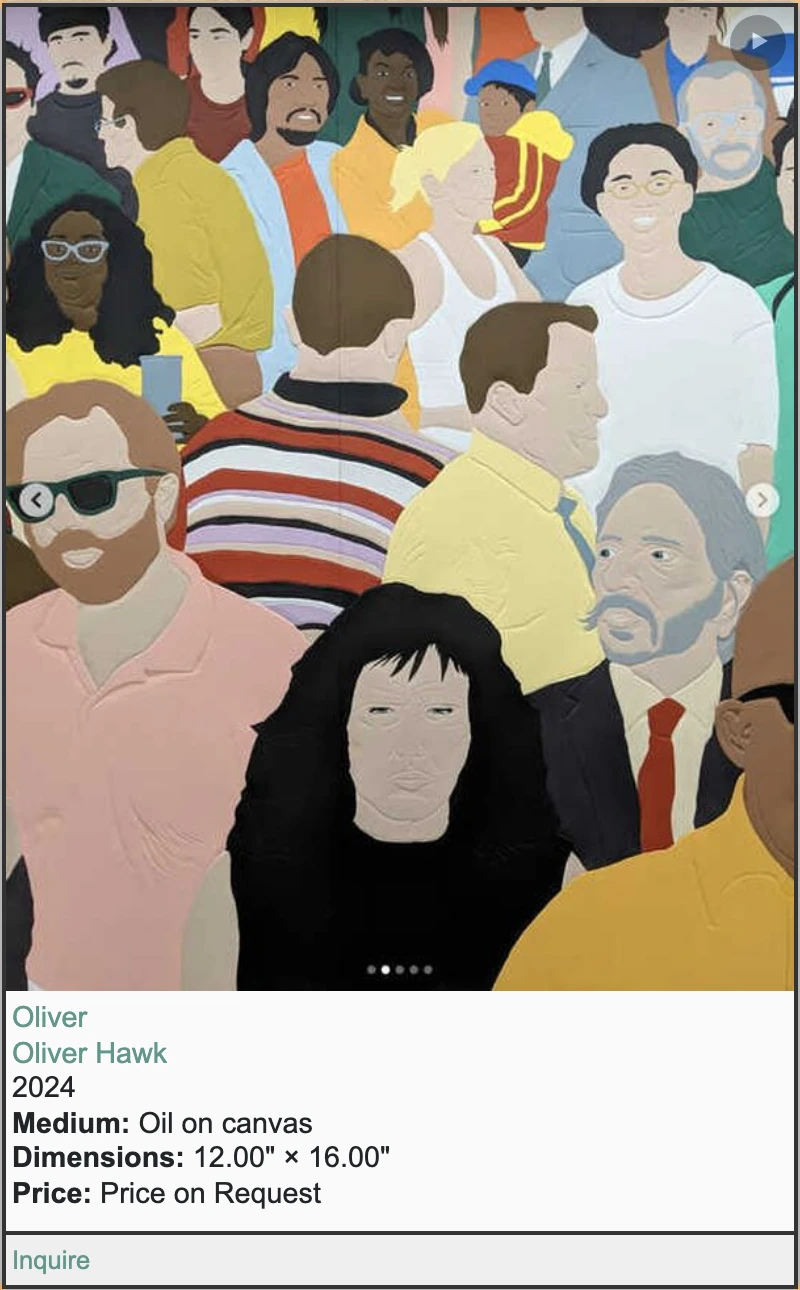 Screenshot of step 2: How to buy a piece of artwork