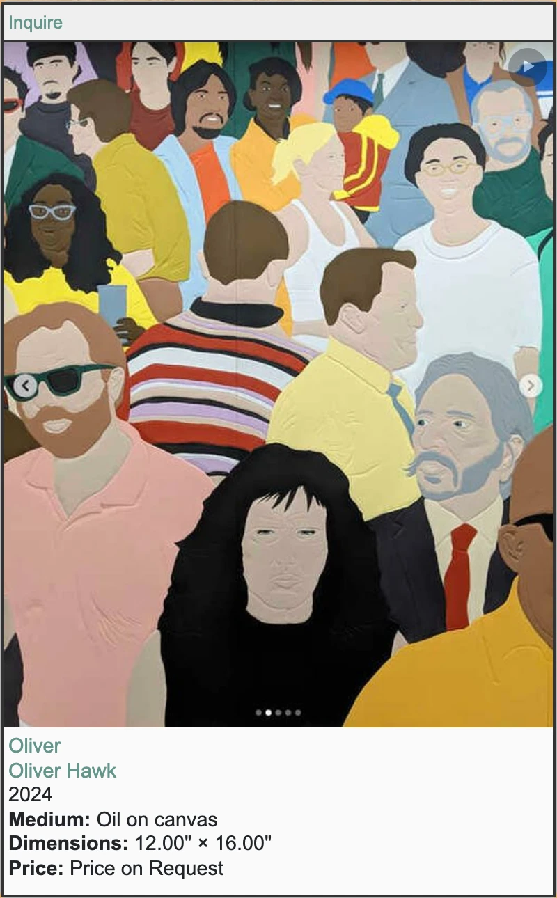 Screenshot of step 2: How to buy a piece of artwork