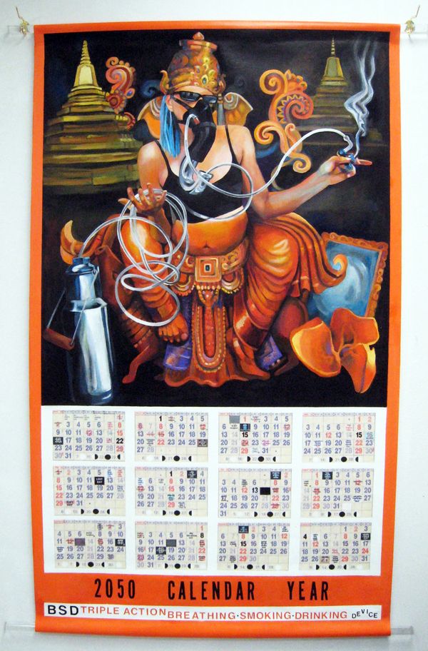 2050 BSD Triple Action : Breathing Smoking Drinking Device Calendar