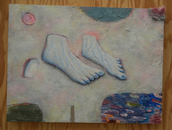 Blue and Ivory Feet