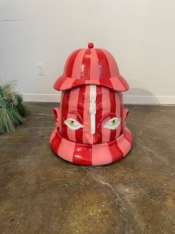 Red Floor Planter