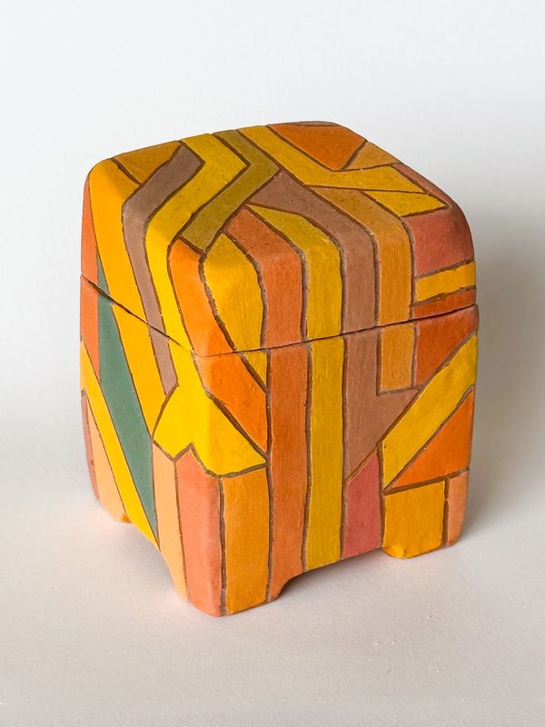 Teal Quadrangle Box