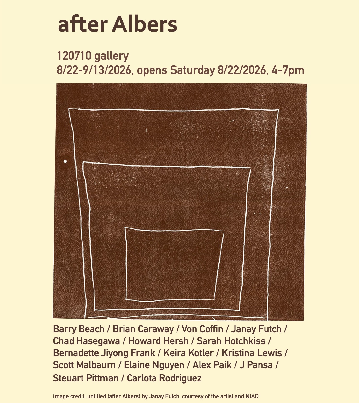 Opening — after Albers
